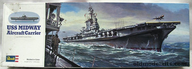 Revell 1/547 CVB-41 USS Midway Aircraft Carrier - (Straight Deck), H441 plastic model kit